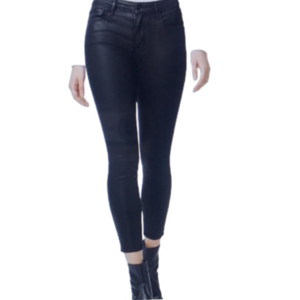 Social Standard by Sanctuary Black Faux Leather Ankle Pants Size 8